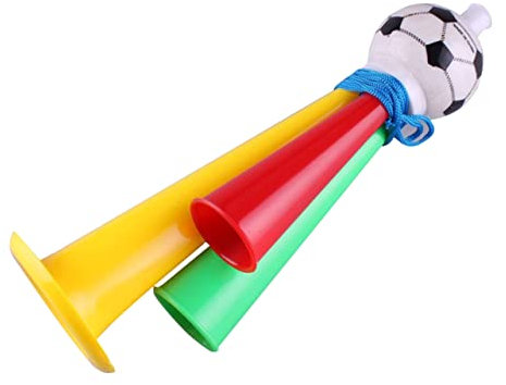 TOYANDONA 6stücke Fußballtröten Plastik Vuvuzela Horn Lautes Fanfaren-signal Für Sportspiele Party Stadion-fans Gemischt