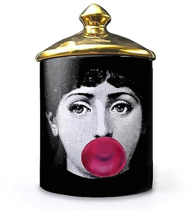 Lina Cavalieri - Barattolo in ceramica per aromaterapia, portapenne Fornase, mini vasetto in ceramica di bellezza, vassoio portacandele, bottiglie decorative per la casa, vaso decorativo (A14)
