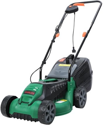 yoakaiax Lawn Mower, Walk-Behind Lawn Mowers, Self Propelled Battery Powered Mowers, Cordless Push Weed Eater with Upgraded Brushless Motor, 35-45L Grass Tank, 1600W UK