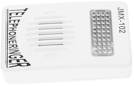 Amplificador de Timbre para Teléfonos Fijos Volumen Ajustable Blanco | Pp, Diseño Compacto y Fácil de Usar, para Teléfonos de Línea Fija, Amplificación de Llamada