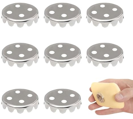 EUYKQNOI 8 Stück seifenhalter saugnapf seifenmagnet Seifenschalen-Ersatzplatten, magnetische Seifenschale lässt sich bequem in alle Seifen drücken,magnetischer seifenhalter geeignet für Seifenschale