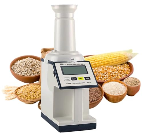XEEAOFE Misuratore di umidità dei Cereali, Misuratore di umidità per 14 Tipi di Cereali, Analizzatore di umidità Digitale per Mais da Raccolto, Gamma 1-40%, Display LCD per Riso Orzo Grano Soia