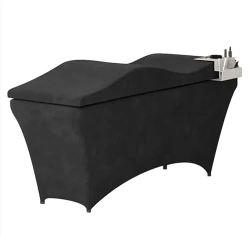 WEOKDFHA Matratze Für Kosmetikstudio Beauty Salon Bettbezug Samt Massage Tisch Topper Matratzenbezug(Black)