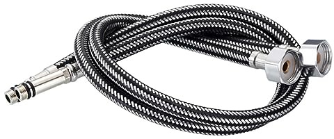 OUNONA 2 pezzi Tubi Flessibili in Acciaio Inox per Acqua Calda e Fredda con Raccordi Resistenti Perdite e Alte Temperature per Lavandini e Rubinetti Domestici