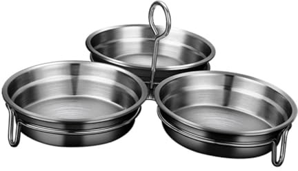 Gatuida Sartén Inoxidable Escalfar Huevos Molde para Cocer al Vapor con Mango Seguro Superficie Lisa Antiadherente para Cocina Doméstica