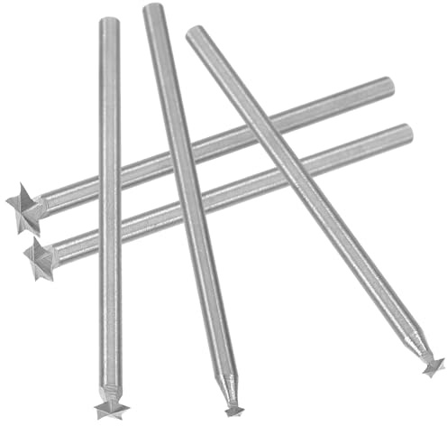 EPIGEIST Set 5 Punte per Incisione Elettrica Legno, Punte Rotanti ad Alta Velocità 2,35 Mm, Utensili per Intaglio e Modellismo, Accessori per Trapano Fai da Te Artigianato Legno
