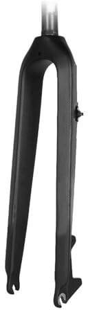 FNFTOEZGY Forcella MTB, Forcella Anteriore Rigida Interamente in Fibra di Carbonio, Tubo Dritto da 26/27,5/29/511(Black 27.5er)