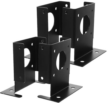 4 Pack Stainless Steel Post Base Holder Bracket for Wood Post