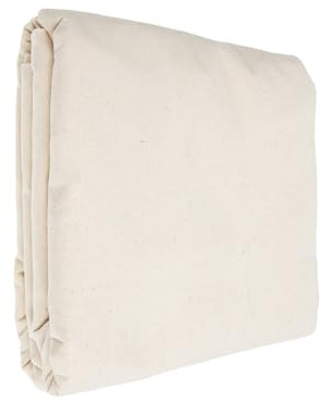 SOLUSTRE Lona de Pintor 160X400 CM de Algodón, Tela Reutilizable y Lavable para Protección de Pisos y Muebles en Trabajos de Pintura y Reparación