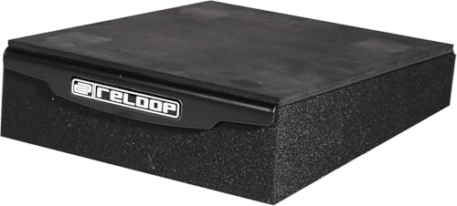 Reloop sMonitor Pad 5 PRO - Absorber-Unterlage für alle gängigen 5 (12,7 cm) Monitorboxen, gefertigt aus Polymerschaum, schwarz