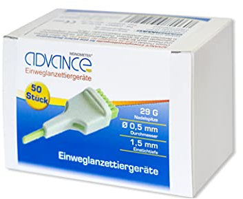 Advance Monometer Einweglanzettiergeräte