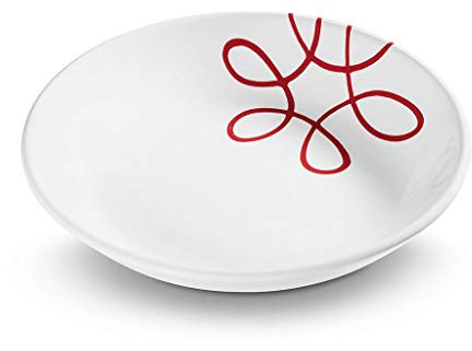 UN Pur flammé Rouge, Assiettes Creuses Cup (Ø 20 cm) L : 20 cm B : 20 cm H : 4,5 cm