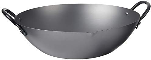 YOSHIKAWA 89914-7 Svart stål Canton Wok