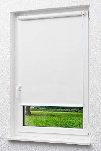 LYSEL Outlet - Mini Rollo abdunkelnd Reinweiß, (B x H) 123cm x 190cm in weiß/reinweiß