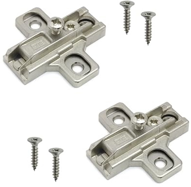 SALICE Base Serie 200 con Montaggio Tradizionale. Basetta Cerniera per Ante e Sportelli. (CROCE H03 REG. ECCENTRICA)