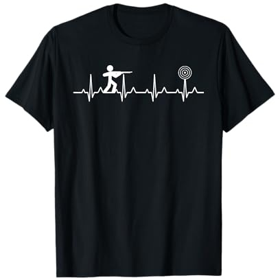 Herzschlag Sportschießen Schützenfest EKG Sportschütze T-Shirt
