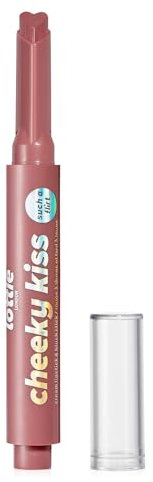 Lottie London Cheeky Kiss in Such a Flirt, Multi-tasking Lip & Cheek Color Stick, Easy-to-apply Blusher & Lipstick, Infused with Hyaluronic Acid & Vitamin E