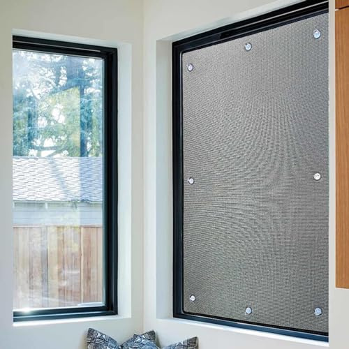 Película Reflectante, Película para Ventanas De Refrigeración, Película Aislante De Aluminio, Película para Ventanas De Oscurecimiento para Interior Y Exterior, Cortinas Anti UV,WxH-55x120cm/22x47in