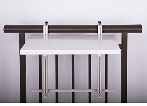 Table suspendue réglable pour balcon, comptoir de bar pliable pour jardin/terrasse, table de loisirs murale pour barbecue, nourriture, boissons