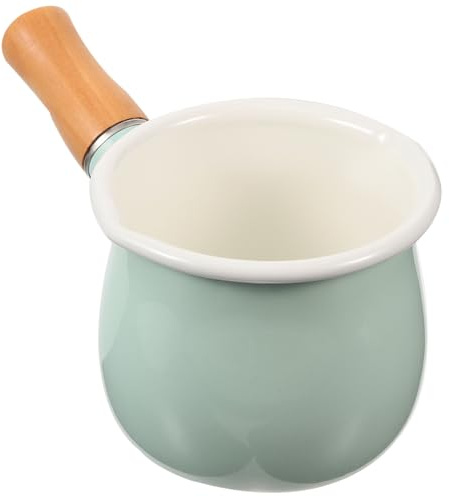 Cabilock Petite Casserole Émail Pour Lait Et Sauces Anti-scalding Avec Poignée Pour Bébés Et Cuisson Induction Pot à Lait Multifonction Robuste Et Facile à Nettoyer