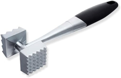 GZKDKZB Mazo de Carne de Acero Inoxidable, ablandador de Carne de Doble Cara, fácil Limpieza, machacador de Carne para ablandar Carne, Carne de Res y Aves de Corral