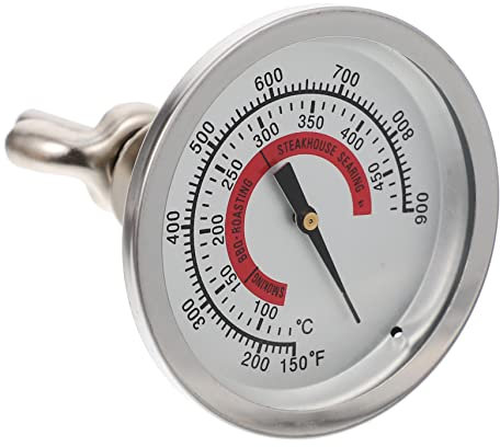 SEWOART Cooking Bbq Thermometer Temperature Gauge Bimetallic Oven Grill Thermometer for Safe and Accurate Reading