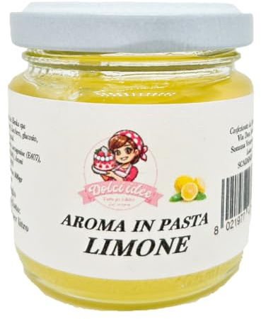 Aroma in Pasta Limone 100g – Pasta Aromatizzante Concentrato Professionale per Dolci, Impasti, Creme e Semifreddi – Alta Resa Aromatica, Gusto Naturale, Qualità Artigianale