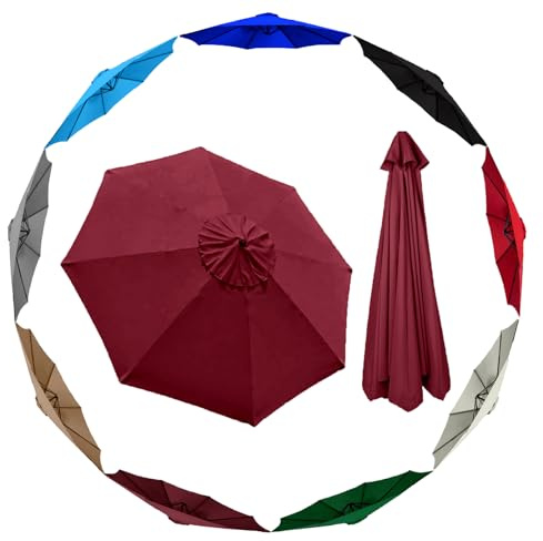 Ensemble de rechange pour parasol d'extérieur – Petit parasol cantilever pour jardin, auvent inclinable, accessoire en fourrure d'extérieur