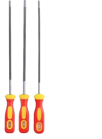 Lime pour chaîne de tronçonneuse 3/8, kit d'affûtage 3 pièces avec limes rondes en acier à haute teneur en carbone de 4,0/4,8/5,5 mm pour outil d'entretien de tronçonneuse