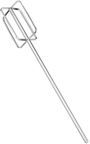 Hemobllo 16-Inch 4-Blade Stainless Steel Meat Stirring Rod – Heavy Duty Manual or Drill Mixer for Emulsifying Sausage Paste & Hot Pot Base, Deep Pot Whisk