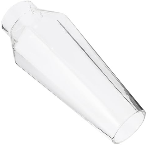 Lurrose Klarer Öllampenschirm aus Glas Hitzebeständig Fein Geschliffen Ersatz für Petroleumlampe für Outdoor und Innenbereich