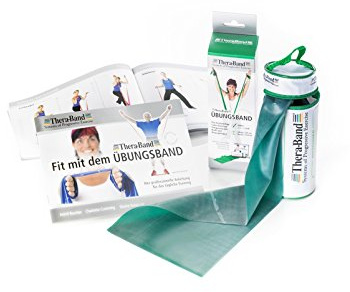 Thera-Band Übungsband im Zip-Beutel (2,5 m), grün-grün, 2,5 m