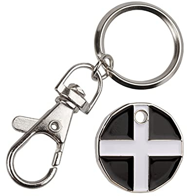 Harts St Piran flag of Cornwall Trolley locker Token (sided New £1 coin size)