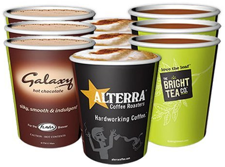 Mars Drinks CC Paper Cups 8oz (500) Suitable fo Flavia Creation Coffee Machine