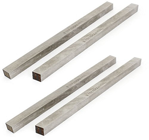 sourcing map 4 Stück HSS HSS CNC Drehmaschine Schneidwerkzeug Bits Bar 10mm x 200mm DE de