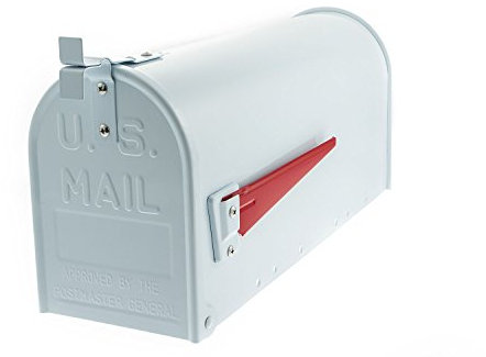 Sterling US Steel Mailbox - White