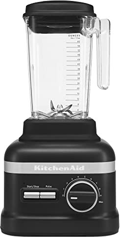 KitchenAid ksb6060bm frullatore da tavolo 2.6L Nero – Frullatore, Frullatore con Bicchiere, 2,6 l, Nero, bottoni, girevole)