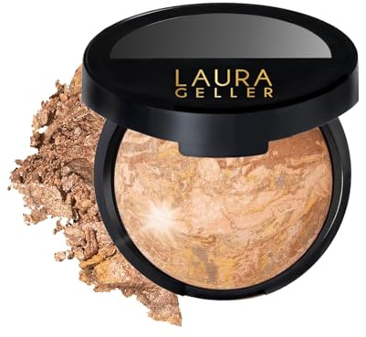 LAURA GELLER NEW YORK Baked Balance-N-Glow Illuminating Foundation - Medium - Buildable Sheer to Light Coverage - Satin Finish