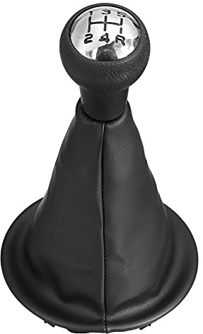 PLHJI Fit for Citroen Berlingo III MK3 Fit for Peugeot Partner 2008-on Car Gear Shift Knob Lever Shifter Stick Gaiter Boot Cover PU Leather Y