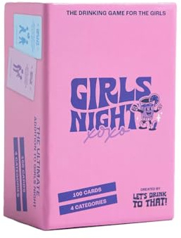 Lets Drink to That - Girls Night & Fun Hen Party Accessories - Drinking Playing Card Game for Party Holiday and Night Out