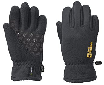 Jack Wolfskin Unisex Kinder Fleece Glove Kids, Phantom, 128