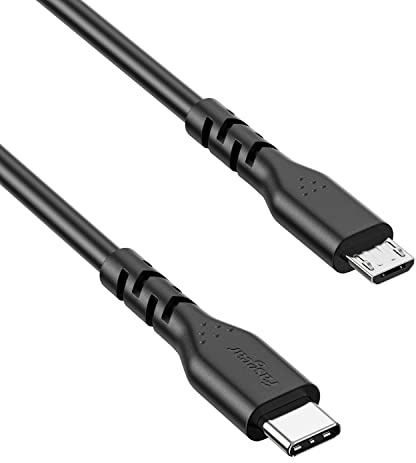 Fasgear USB C to Micro USB Cable 3ft/1m - 1 Pack USB 2.0 Type C to Micro USB Cord Support Data Sync & Charging Compatible with MacBook Pro/Air|Power Bank|PS4/X-box Controller|Android Phone