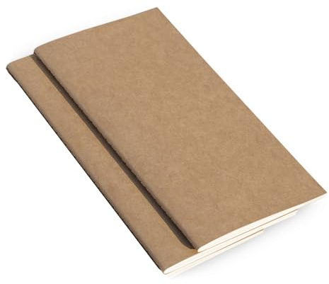 Wanderings Recharges de Calendrier Traveler's carnet, 4,25x 8,25 (11 x 21 cm), Janvier 2027- Décembre 2027, Recharges, Planificateur Calendrier Journaux Voyage en Cuir, Journaux Intimes et Agendas