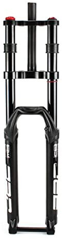ZECHAO MTB Fahrrad Luft Vorderrad Gabel,15*100mm Achse Doppelter Schulterbereich 27,5/29in Mountainbike Federgabel mit Rebound-Einstellung Reise 150mm Fahrrad Federgabel ( Color : Black , Size : 29inc