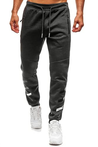 Lantch Jogginghose Herren Gefütterte Fleecehose Trainingshose Hosen Herren Sweatpants Thermohose Winter Hose Freizeithose Sporthosen Winterhose