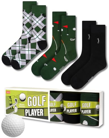 soxo Sport Roliga Strumpor Herr Funny Gift For Men Present Socks Bomullsstrumpor Men 40-45 Golf 3 Par