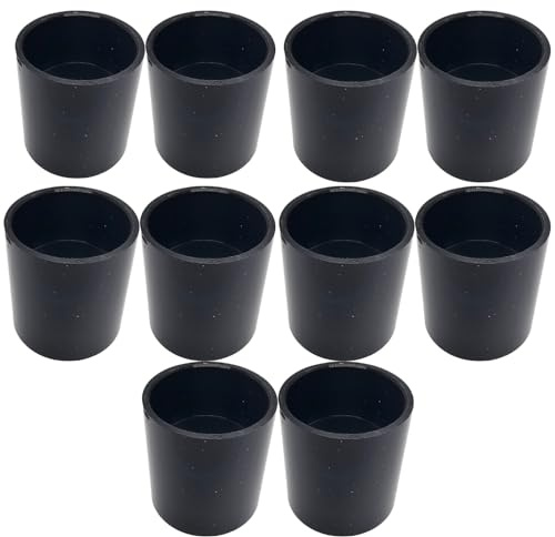 Duraplast UK™ Solvent Waste Straight Coupler 32mm (Exterior Diameter 36mm | 1 ¼ Inch) Black | Heavy-Duty PVC Pipe Connector | Leak-Free & Secure | Pack of 10 | for Plumbing & Drainage Systems