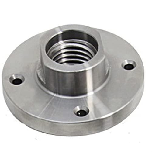 LXZSMH Drechselblatt, Drehfutter, Planscheibe for Holzdrehbank, Spannfutter for Holzdrehmaschinen, Flanschplatte, M33 x 3,5, Stahl, Silber