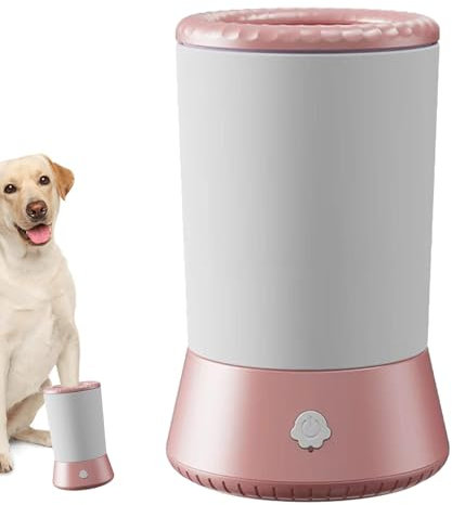 Tragbarer automatischer Hundepfotenreiniger, bequeme Hundepfoten-Reinigungsmaschine, Fußwäscher für Hunde, automatische Hundepfoten-Waschmaschine, 6,69 x 4,17 x 9,6 cm, für kleine, mittelgroße und