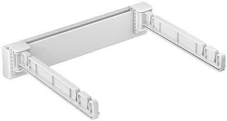 PRETYZOOM Soporte para Bolsas De Basura Plegable RetráCtil Blanco Abs | Plegable Y RetráCtil, Montaje Sin Clavos, Abs Blanco, 1 Soporte Incluido